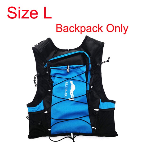 ULTRA-TRI Hydration Trail Running Backpack Vest Pack Lightweight Marathon Hiking Run Mochila Sport Outdoor Bag 12L for Men Women: L Backpack