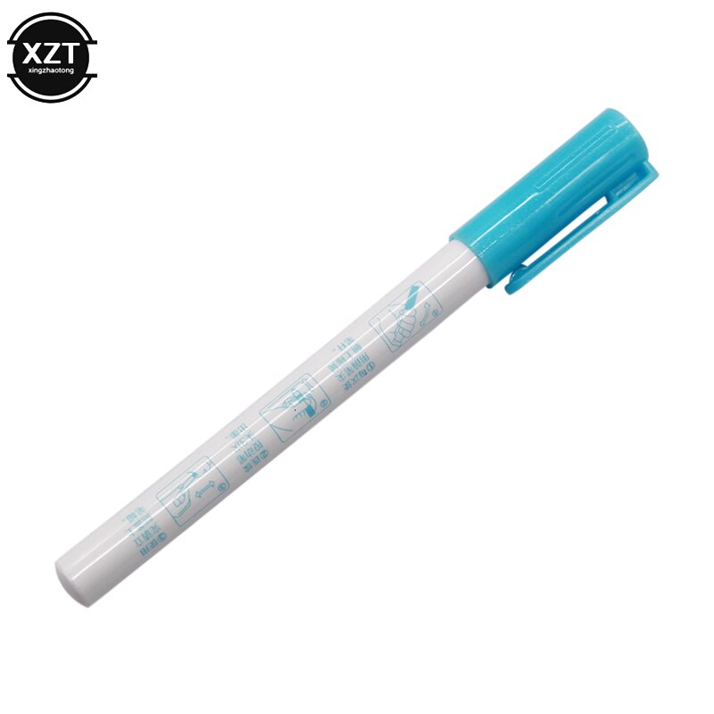 Colorful Highlighter Pen Writing Drawing Double Line mildliner Outline Pen Fluorescent Markers Letter Album Card Pen stationery: Sky Blue