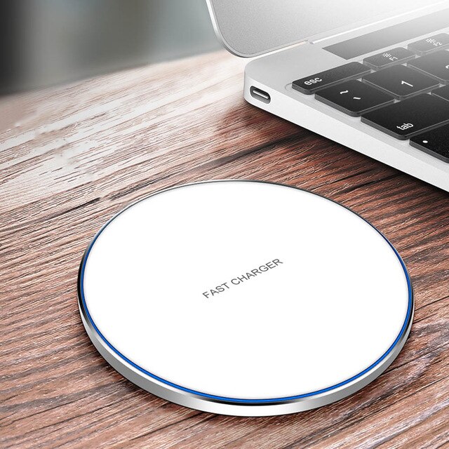 FDGAO 15W Qi Station de chargeur sans fil pour Samsung S10 S9 Note 10 S10E iPhone 11 Pro X XS Max XR 10W chargeur à Induction rapide: White