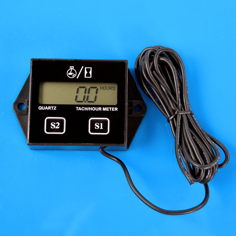 12V Motorcycle ATV tach meter LCD Display Digital Tachometer Tacho Gauge Hour Meter Motorcycle Profession Parts