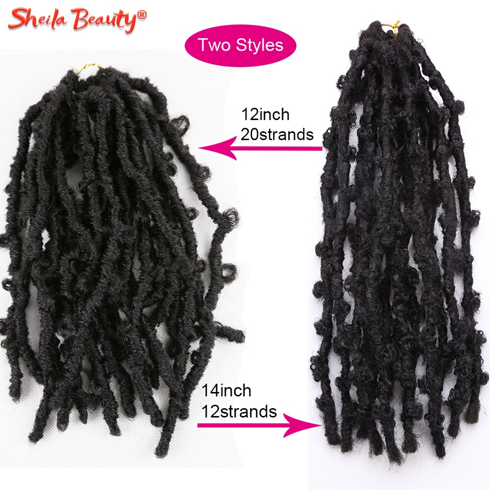Locs Distressed Crochet Braids Synthetic Pre-Twisted Braiding Hair Extensions Pre Looped Soft Bob Faux Locs