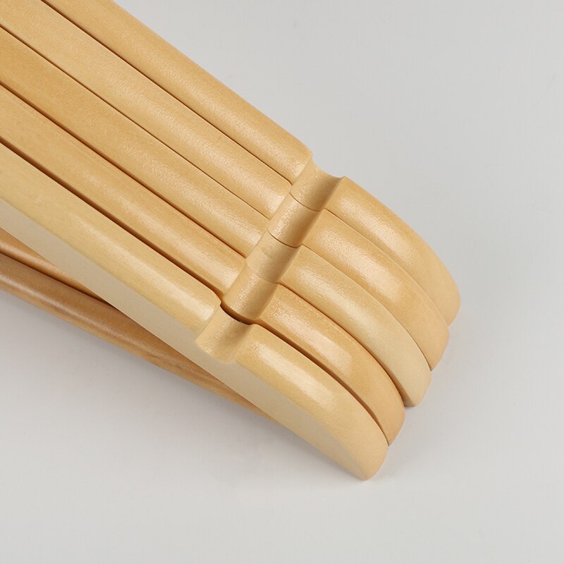 1/5/10 stuks houten hangers, kledinghangers, houten kledingrek, broekenrek voor broeken, rokken, antislip houten hangers, kleding drogen