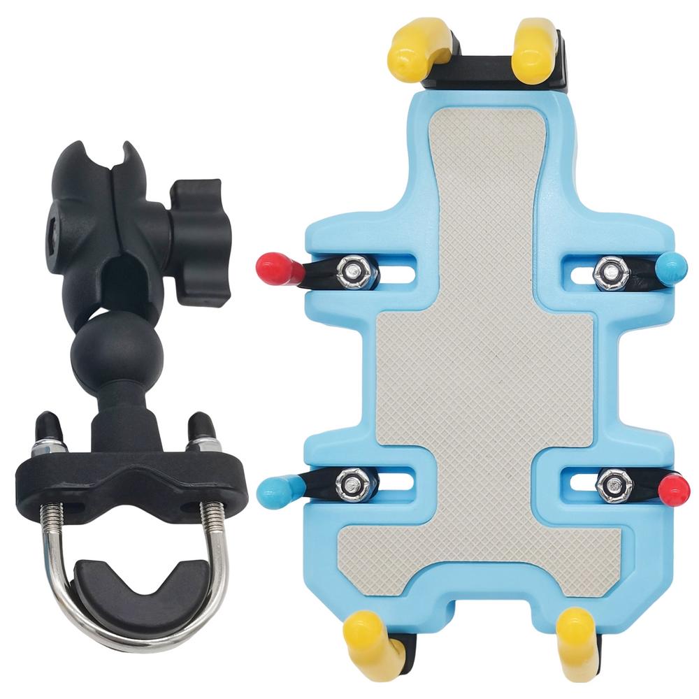 Phone Mount For Motorcycle Stable Shockproof Motorcycle Phone Mount Holder 360 Degree Rotatable Protective Multifunctional: green