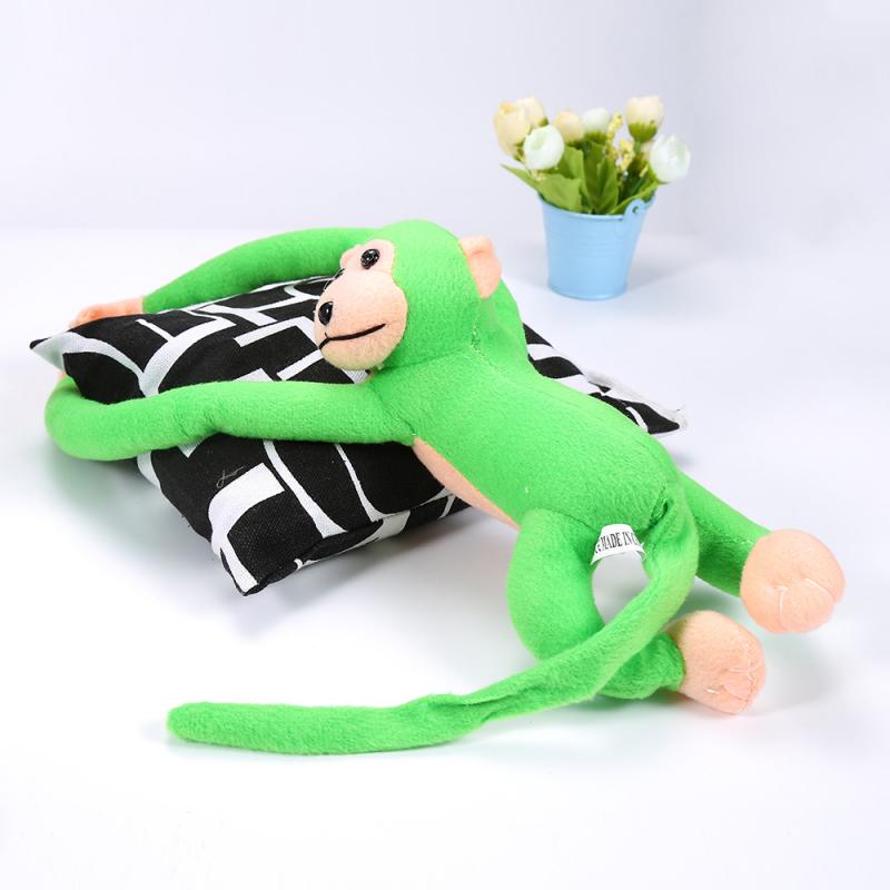 60cm abe plys legetøj lang arm baby plys abe dukke blød baby sove dukke børn plys legetøj mørke brun baby børn: 01