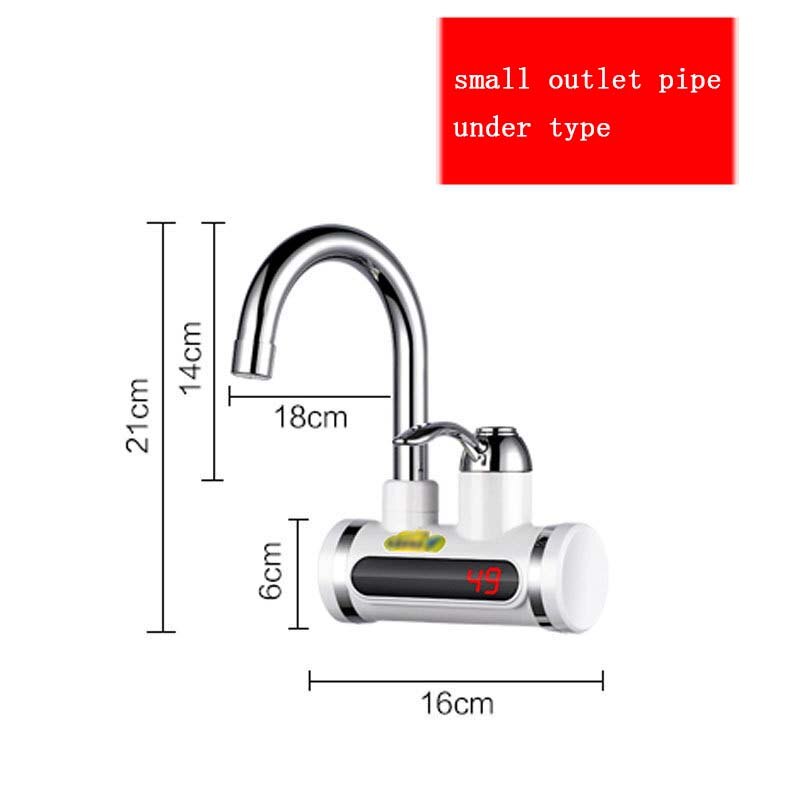 Elektrisk tankløs vannvarmer øyeblikkelig vannkranvarmer kaldvarmekran elektrisk øyeblikkelig vannvarmer