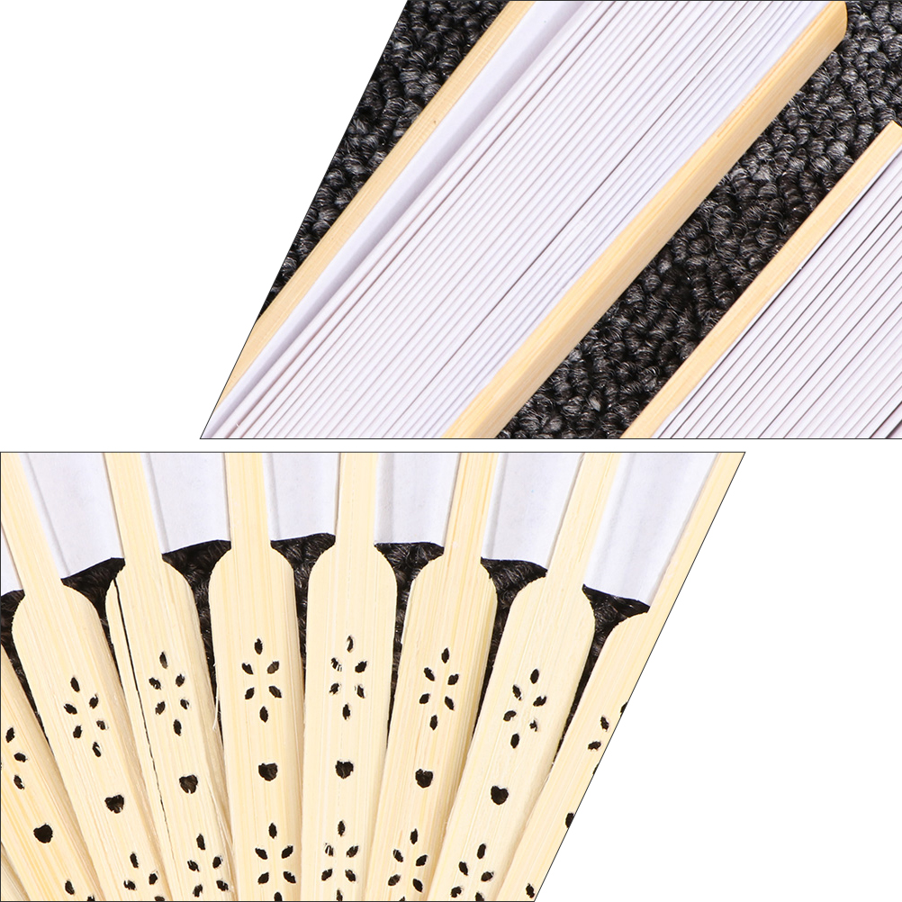 8pcs DIY Handicrafts Tools Kids Painting Folding Fan Drawing Hand Fans for Kids