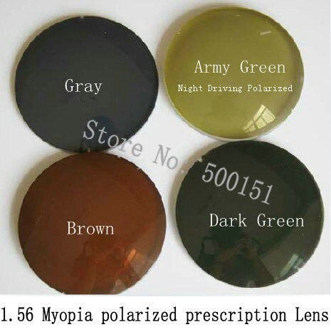 Anti-UVA and UVB Rx Lens Short-sight 100% Polarized Prescription Sunglasses Night Driving Fishing Eyeglasses Myopia Lenses