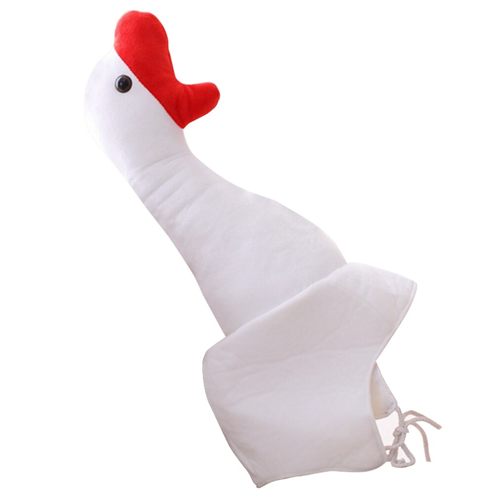 Lovely Soft Warm Long Goose Head Cap Animal Hats Earmuffs PP Cotton Filled Beanies for Women Adult Hat Photo Props