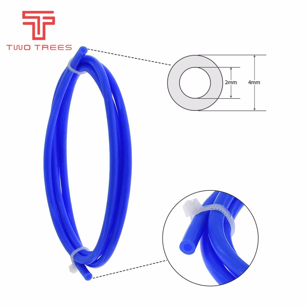 3Set 3D Printer Parts 1M Ptfe Tube Pipe Connectors J-Head Hotend ID 1.9mm OD 4mm Cloned Capricornus Tube for Ender 3 CR10