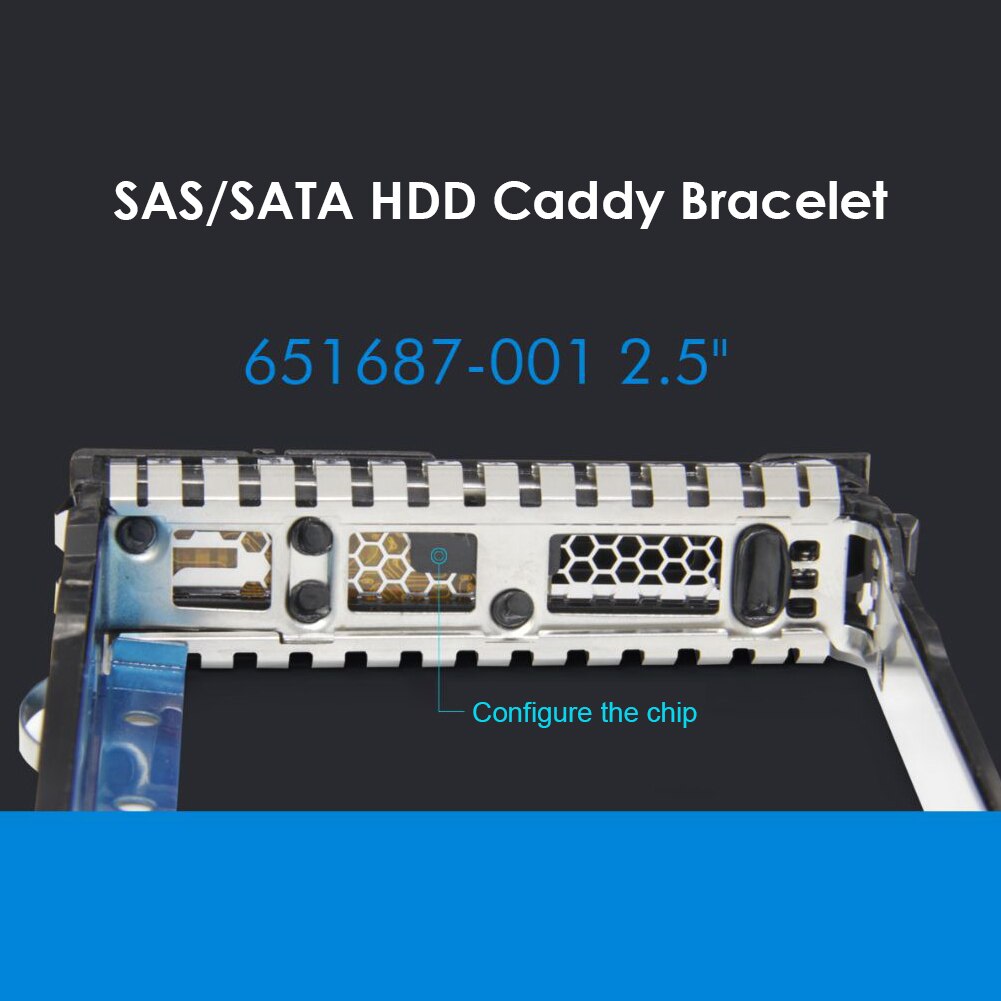Caddy – support de disque dur Dell Ttay SAS SFF pour HP G8 G9 DL380 360 160 385 2.5 pouces, 651687 – 001