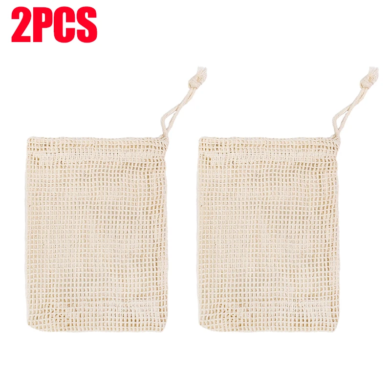 Bolsas de jabón colgantes de lino y algodón Natural, bolsa de red para jabón espumoso, bolsas de red limpiadora de jabón corporal, Herramientas de limpieza de ducha para el hogar, 1/10 Uds.: Rojo