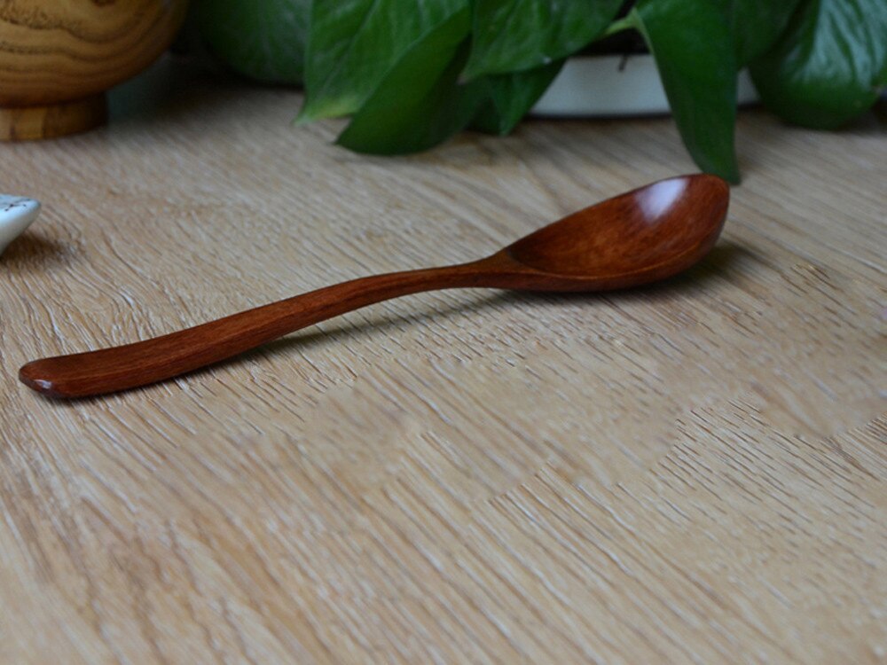 Cuillère en bois de bambou, ustensile de cuisine, cuillère à soupe, cuillère à thé pour traiteur japonais, pour la maison, ustensiles de table de Restaurant