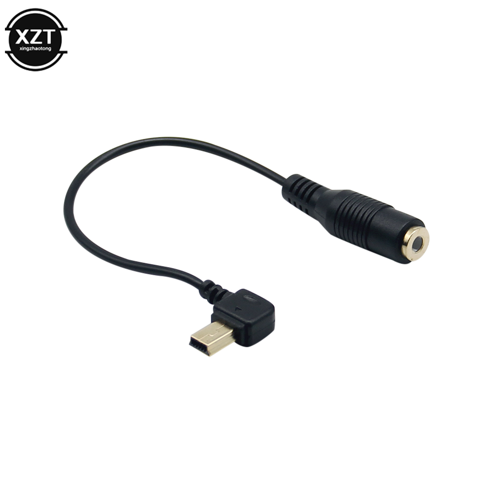 Micrófono de 3,5mm Mini USB micrófono externo adaptador de Audio Cable de transferencia para GoPro Hero 4 3 + accesorios de Cámara de Acción