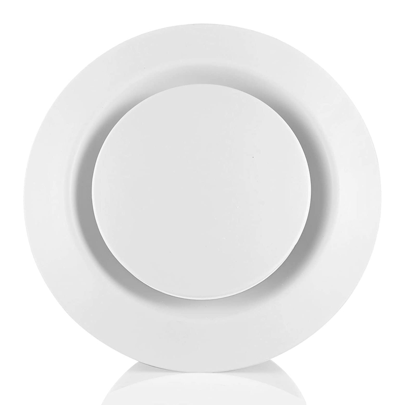 8 Inch Air Vent Covers, ABS Adjustable Soffit Vent, Round Ceiling Diffuser For Exhaust Fan, Inline Duct Fan, Bathroom