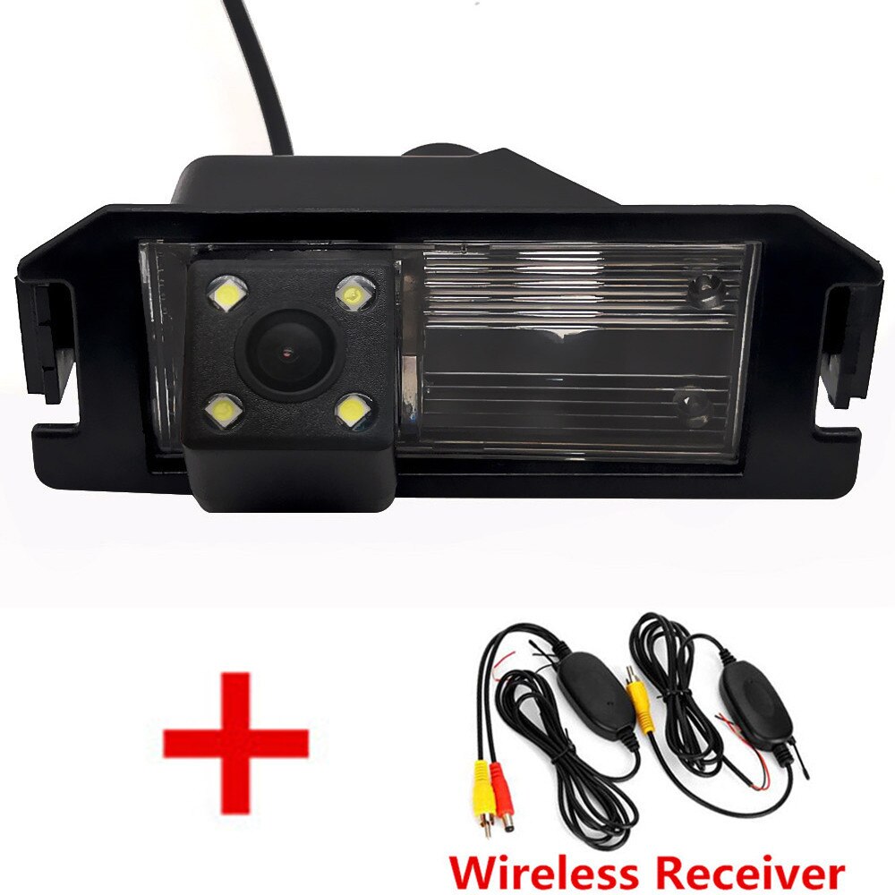 Dynamic Trajectory Wireless Car Rear View Camera For Hyundai i10 i20 i30 ix55 Genesis Elantra Atos Veloster/Kia Soul Pride Niro: Wireless 4LED / Fixed Parking Line