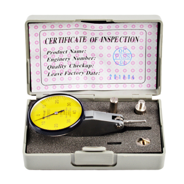 Universal Flexible Dial Indicator High Precision Lever Indicator Dial Test 0.01mm Waterproof Dial Indicator Magnetic Metal Base: indicator 1pc