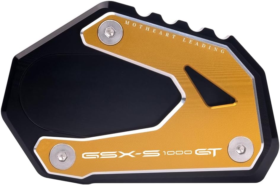 Motorfiets zijstandaard voetplaat voor gsxs 1000gt/1000gt+ , geschikt voor buitenparkeren op zachte ondergrond, anti-kantelaccessoires: Goud