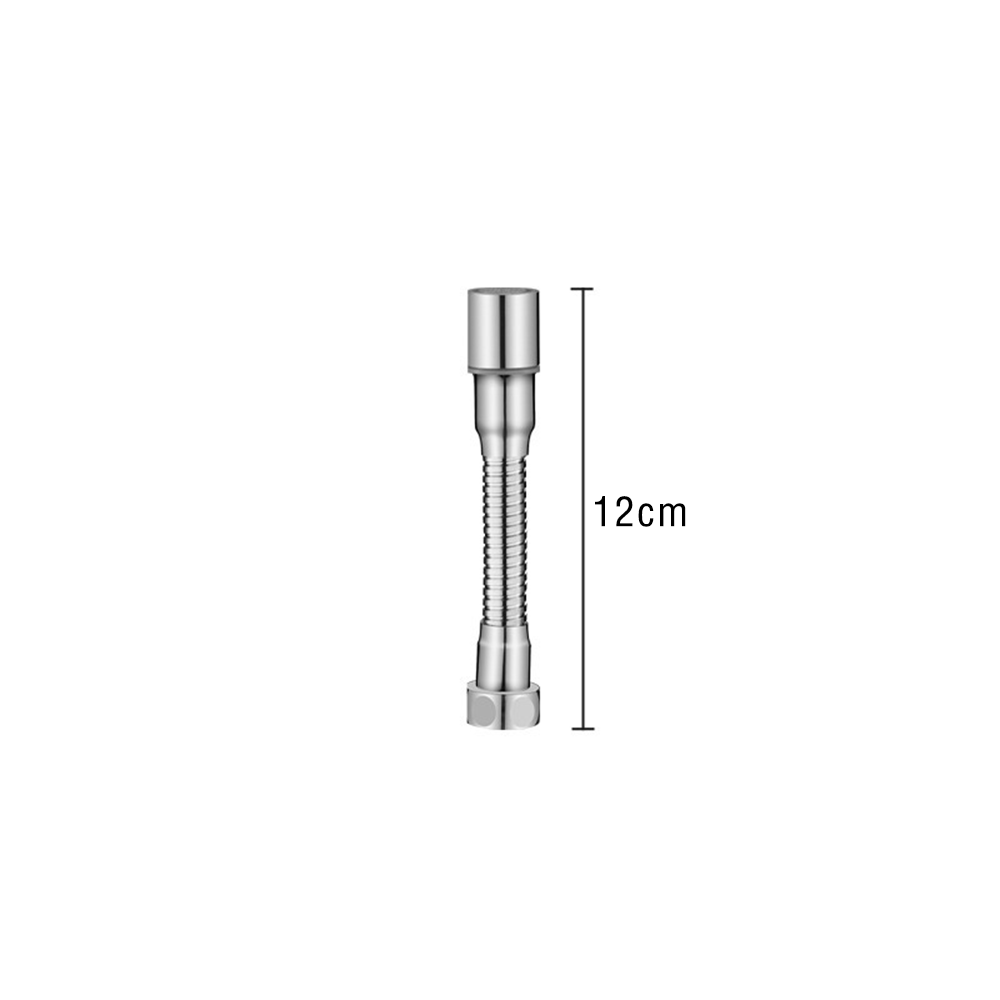 12-50cm Universal Wasserhahn Extender Edelstahl 360 ° Drehung Küchen spüle Anti-Spritz düse Belüfter Verlängerung schlauch Modi: WEISS