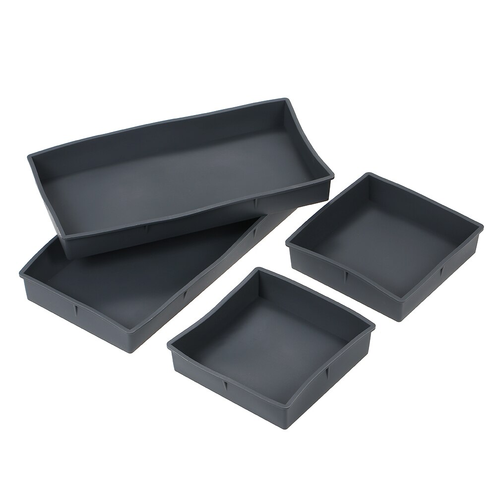 Baking Tray Silicone Baking Tray Square Bread Cake Baking Trays Oven Baking Divider Kitchen Bakeware Baking Tray In The Oven: 4Pcs