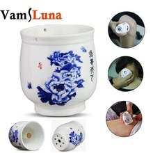 Moxa Moxibustion Porselein Cup Traditionele Massage Therapie voor Acupunctuur Met dubbellaags Structuur En Holle Isolatie