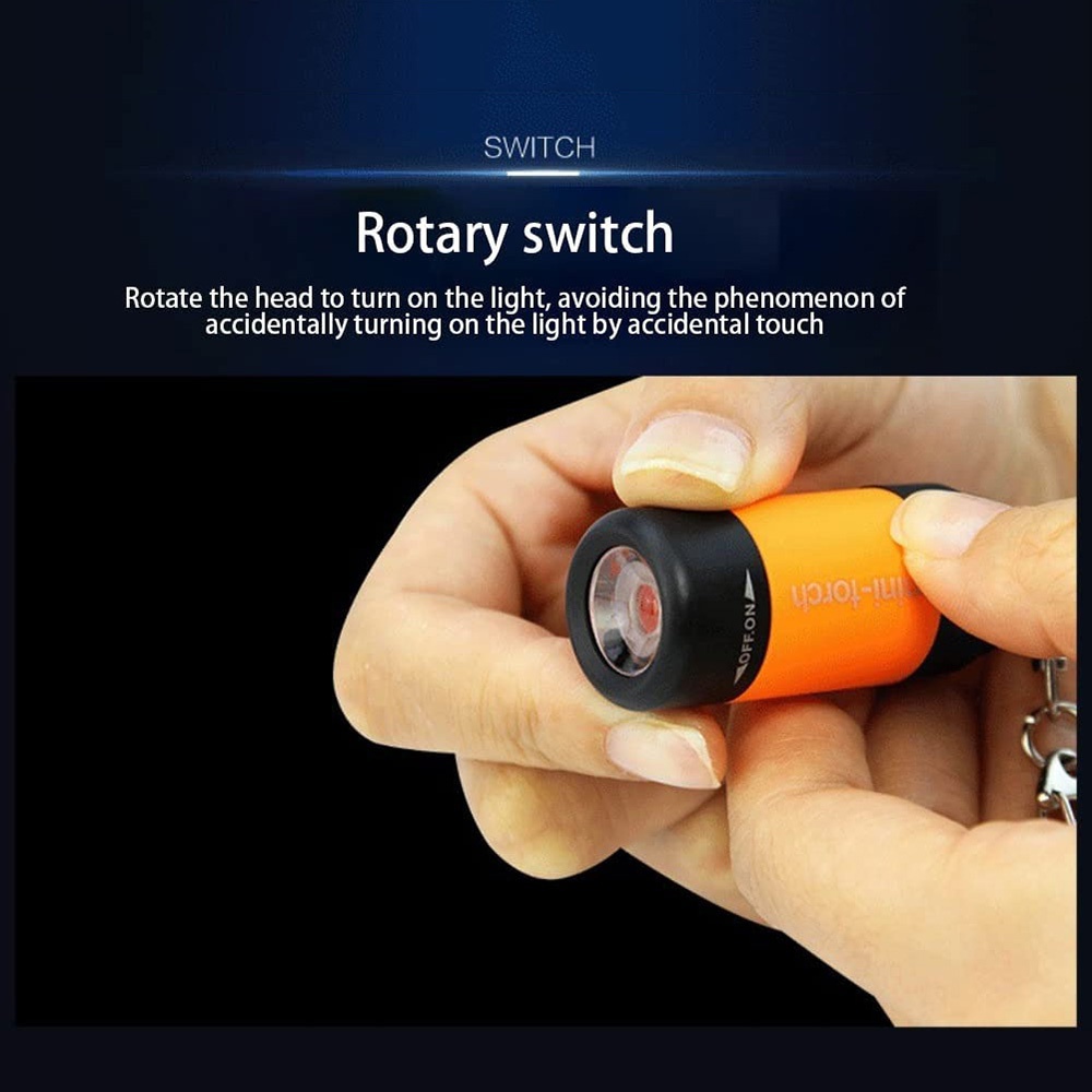 Mini-Schlüsselanhänger-Lampe, Schlüsselanhänger, Taschenlampe, USB wiederaufladbar, LED-Licht, Taschenlampe, Lampe, wasserdicht, Schlüsselanhänger-Licht, 1 Stück