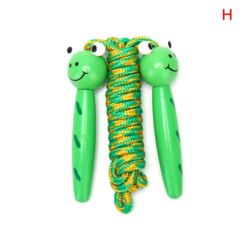 Animals Rope 1.98M/2.18M Lovely Cartoon Wood Handle Kids Children Skipping Jump Rope Sport Exercise Tool: H