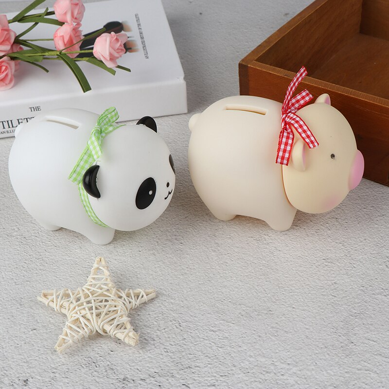 Piggy Bank Money Box Saving Cash Coin Cute Cartoon Animal Kids Toy Baby Room Desktop Decorative Nursery Ornaments