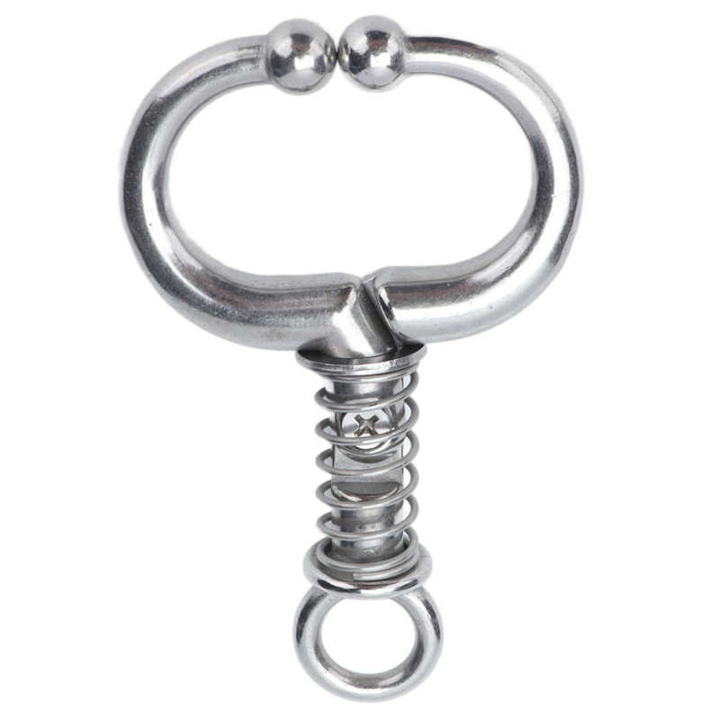 Farm Animal Supplies Cattle Nose Ring Stainless Steel Cattle Nose Clamp Bull Cow W Spring Nose Ring