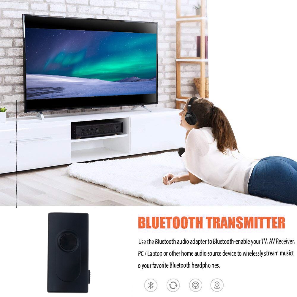 Wireless A2DP Bluetooth Transmitter Receiver V4.2 3.5mm Adapter Stereo Audio Dongle For TV Car /Home Speakers MP3 MP4