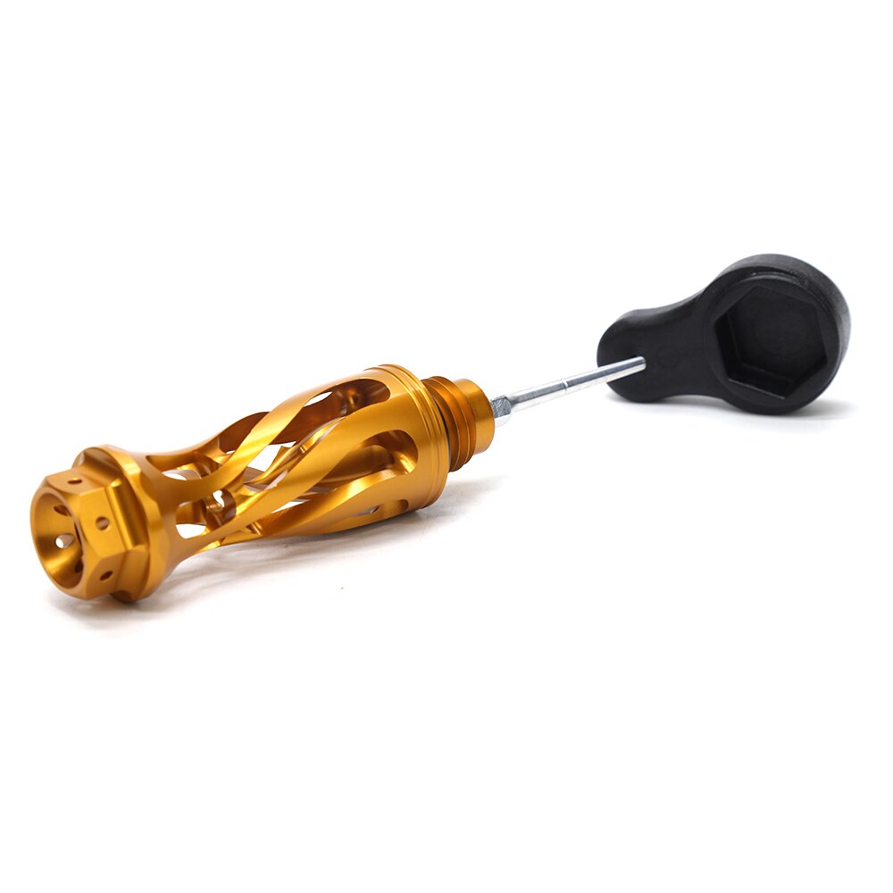 Yamaha bws  x 125 bws  r 125 cygnus 125 kymco 125 -moottorin öljytikku, tasonmittari, cnc-koristeelliset moottoripyörän aputarvikkeet: Kulta-