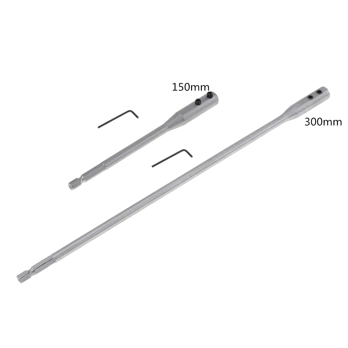 150/300 Mm Gelegeerd Staal Boor Verlengstuk Drijfstang Quick Change Boor Schacht Tool Met Hex Schacht Voor uitbreiding Boren