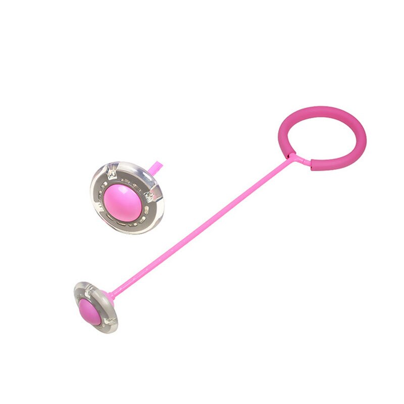 Kinderen Gloeiende Stuiterende Ballen Een Voet Knipperende Jumping Touw Bal Kleurrijke Enkel Overslaan Bal Fitness Sport Swing Bal Speelgoed: Paars