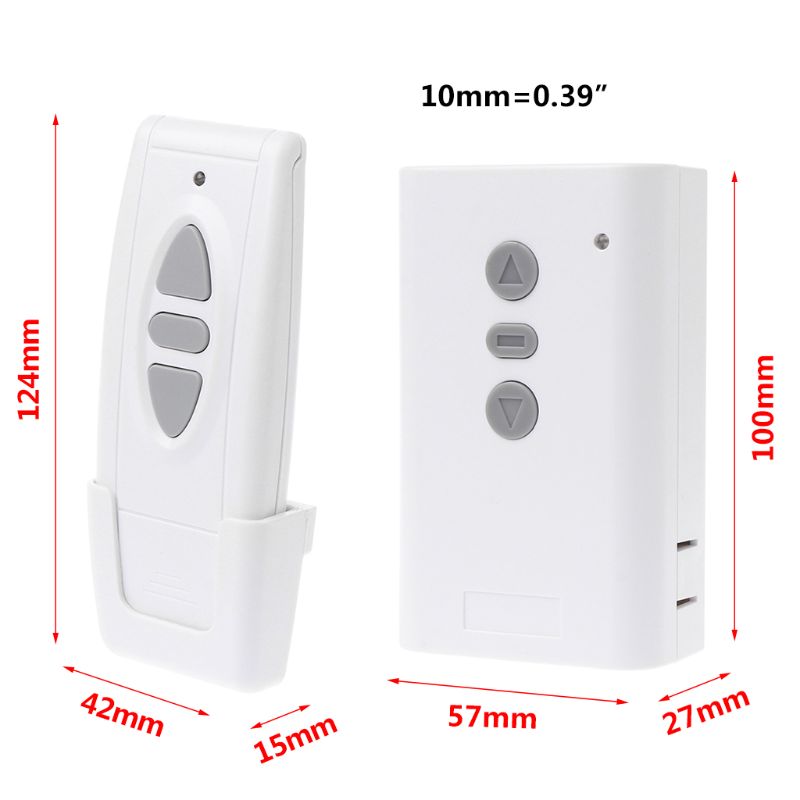 Motor Controller AC 220V Wireless Remote Control Switch 433MHz UP Down Stop Tubular Forward Reverse TX RF