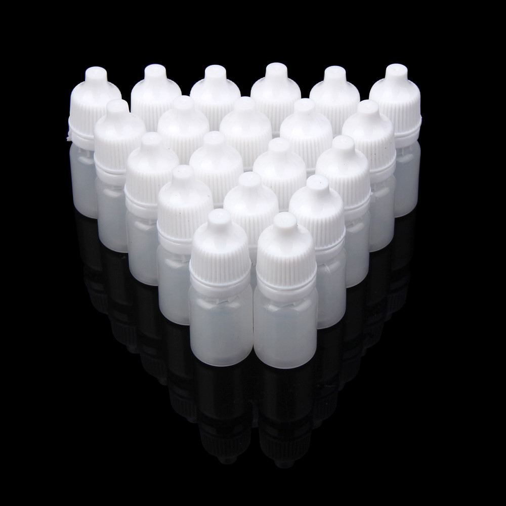 Gotero de plástico duradero vacío, 100 piezas, 5ml/10ml/15ml/20ML/30ML/50ML,