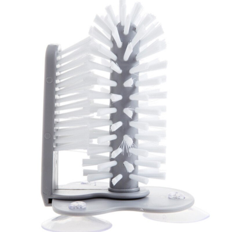 1PC Cup Scrubber Glass Cleaner Bottles Brush Sink Kitchen Accessories 2 in 1 Drink Mug Wine Suction Cleaning Gadgets SW