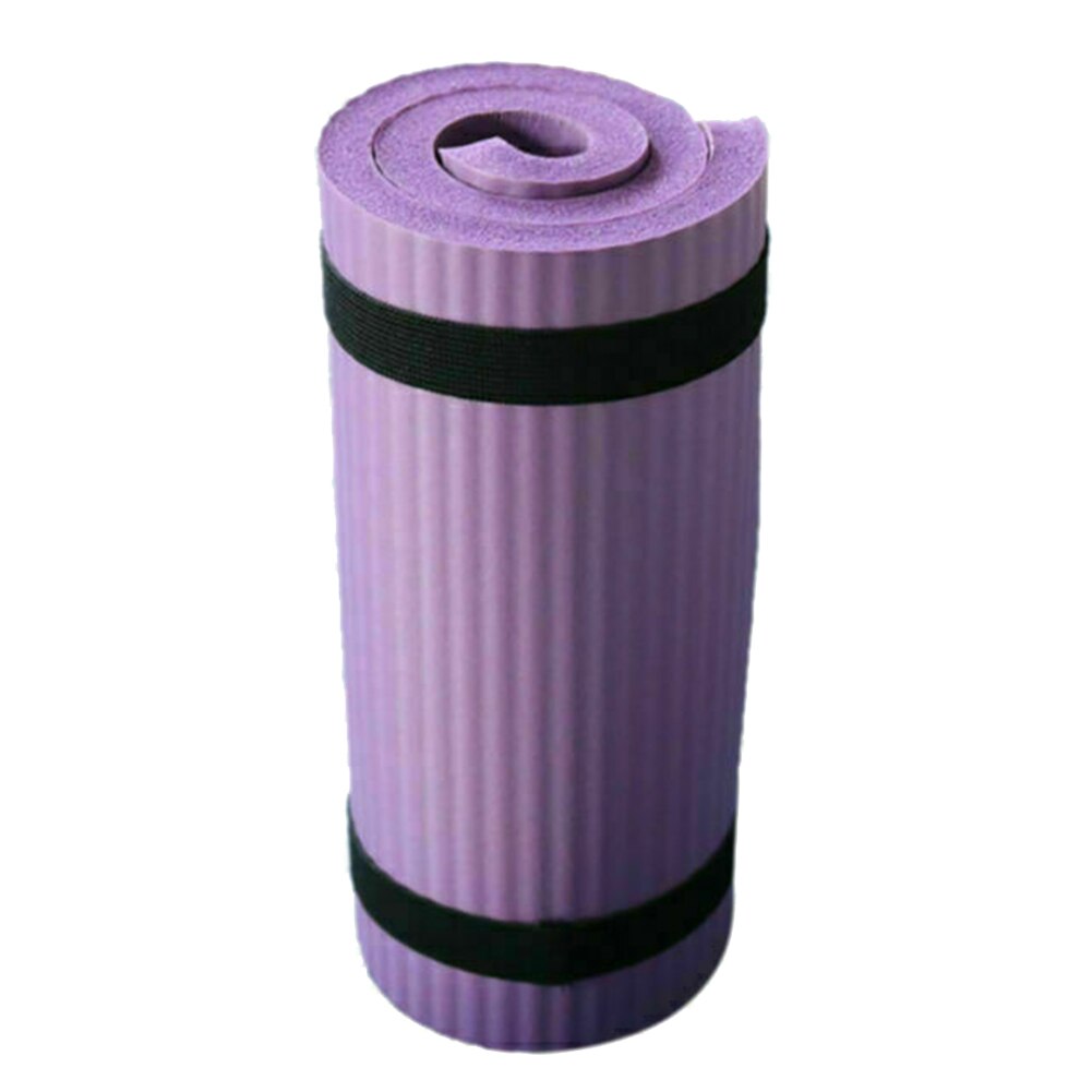 Yoga Pilates Mat Thick Exercise Home Gym Non-Slip Workout 15mm Fitness Mats Durable Knees Back Ankles Support Mat G: Purple 