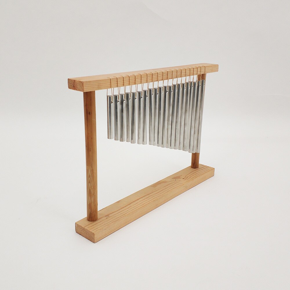 20 Bars Wind Chime Bell Musical Instrument Wooden Frame Percussion Musical Toy Bars Wind Chime Bell Musical Instrument Wind Bell