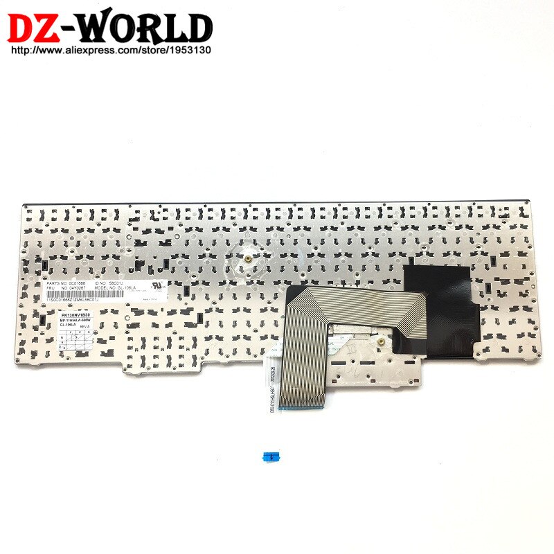ES Original Replacement Keyboard for Lenovo Thinkpad E530 E530C E535 E545 Spanish Keyboard Teclado 04Y0267 0C01666 04Y0304