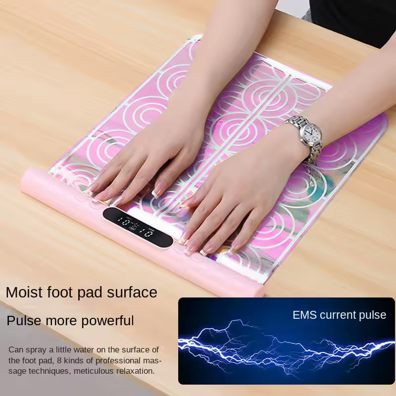 Scroll Style Convenient Microcurrents Wireless Foot Acupoint Massage Foot Pad Hand & Body Leg Buttocks Electric Massage Cushion