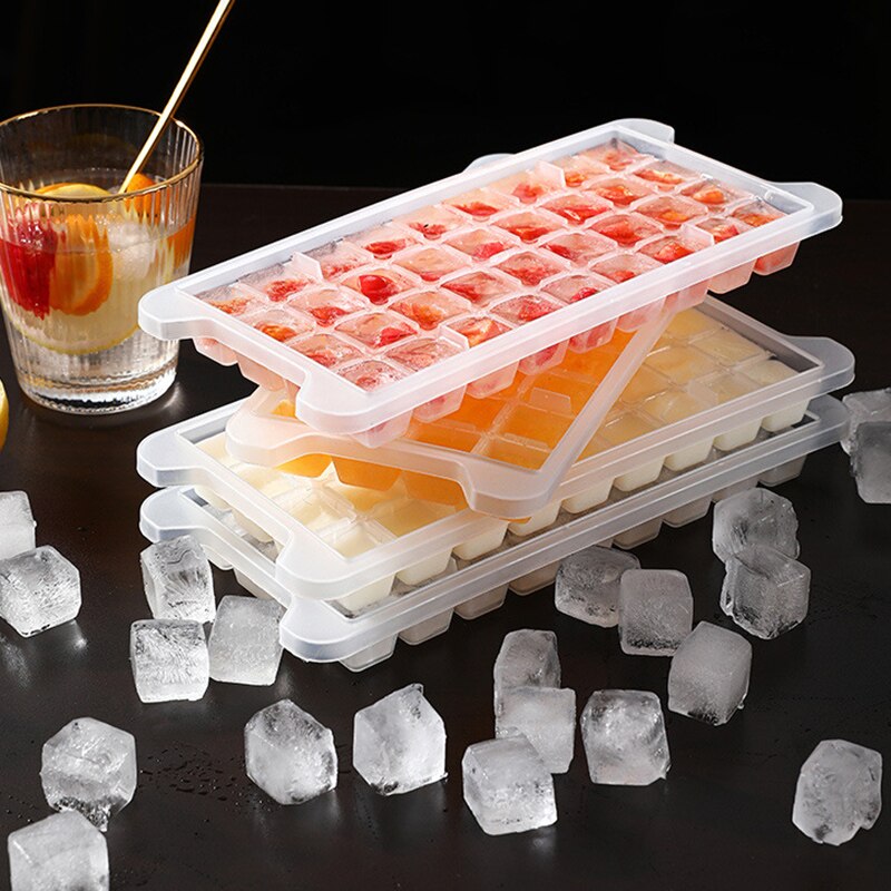 Food Grade 36/12 Cavity Silicone Bar Ice Cube Tray Mini Ice Cubes Small Square Mold Ice Maker Silicone Mold