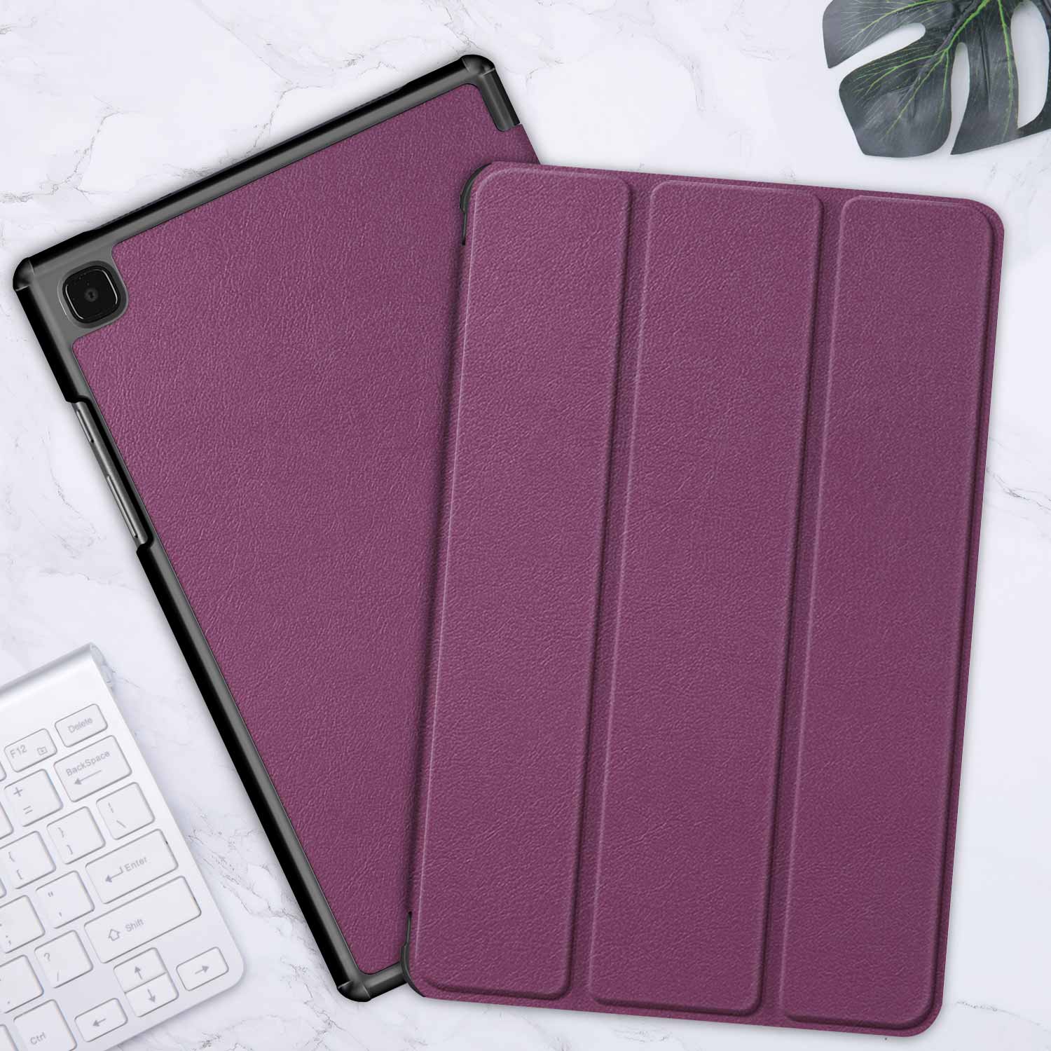 Til samsung galaxy tab  a7 10.4 tablettaske, til galaxy tab  a7 sm-t500 t505 cover: Kst-lilla