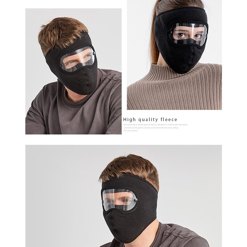 Newest Facial Protection Anti-Fog Dust-Proof Full Face Protection Headgear with Removable Goggles