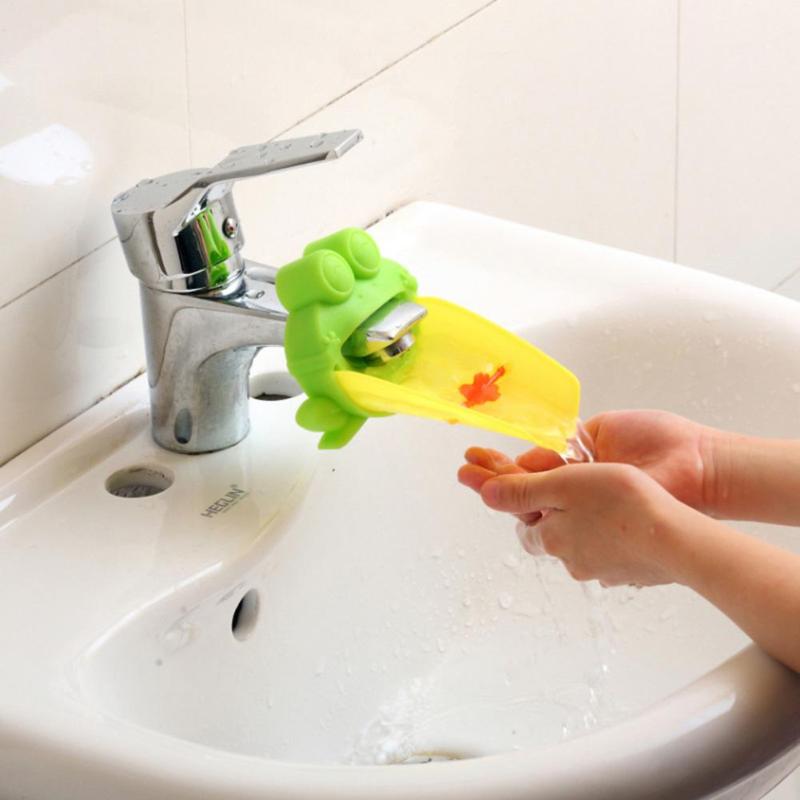 1/2Pcs Cute Faucet Extender Cartoon Kids Toddler Sink Baby Bathroom Faucet Extender Crab Washing Hands Supplies