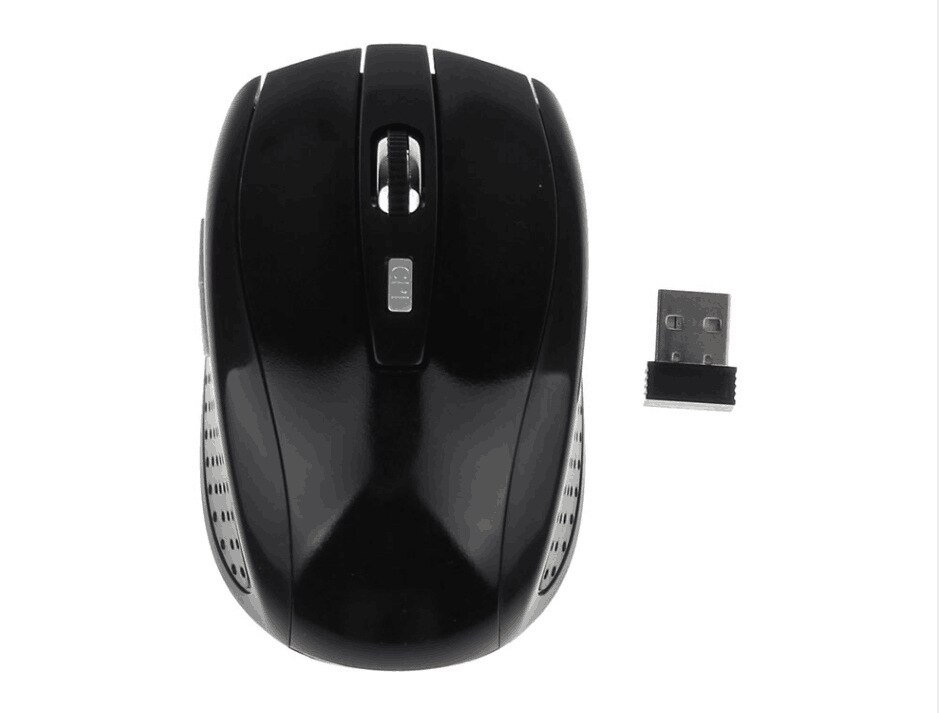 2.4G wireless mouse keyboard and mouse photoelectric 7500 wireless mouse blue and white porcelain mouse wireless: black