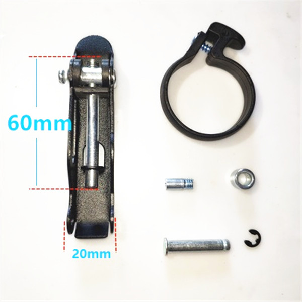 Folding Bike Stem Repair Parts Quick Release Folding Fixing Clamp Buckle E-bike Electric Folding Bicycle Parts: Light Grey