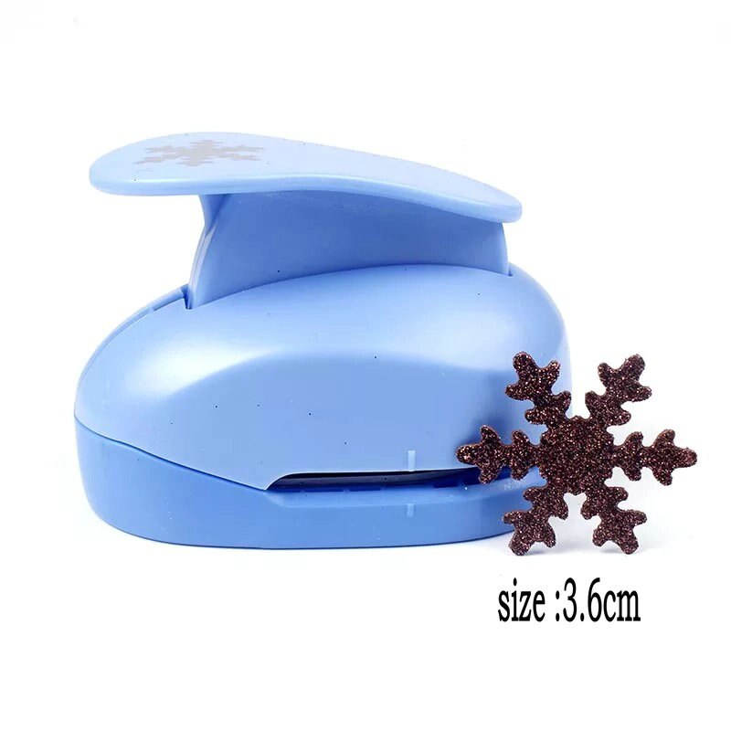 1.5cm-7.2cm snowflake shape craft punch paper punches scrapbooking puncher DIY handmade paper cutter foam punch EVA punch flower: 3.6cm