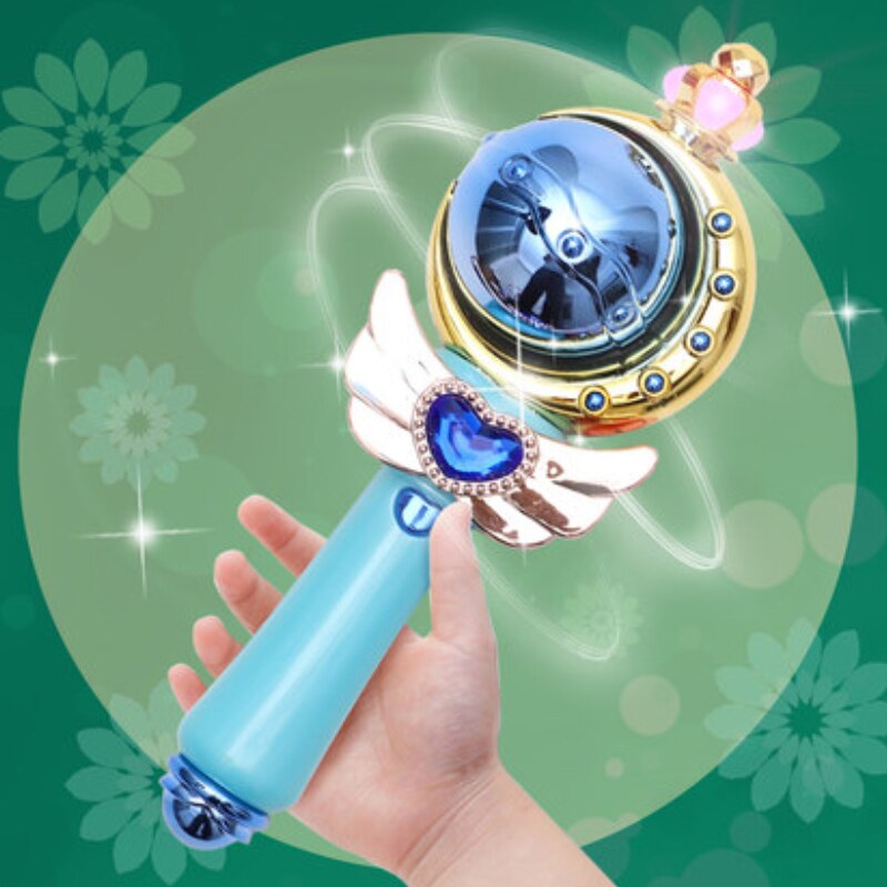 Light Up Musical Plastic Fairy Sticks Colorful Glow Party Weddings Flashings Princess Shining Stick Wand Funny Lasting Toy