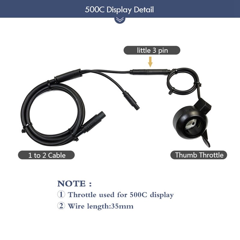Electric Bicycle Display 500C 6 Pin LCD Display Speed Indicator Computer for Tongsheng TSDZ2 E-Bike Parts