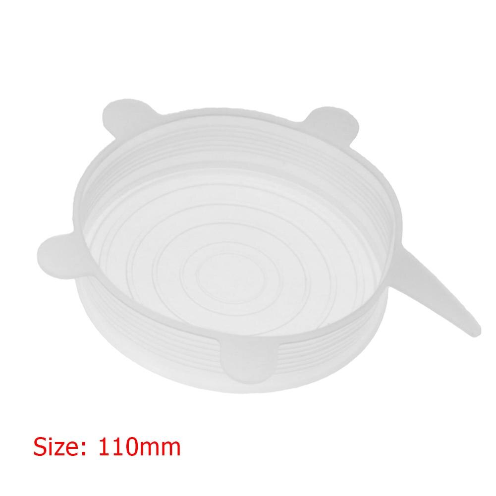 Heat Resistant Reusable Stretch Silicone Lids Universal Wrap Bowl Pot Pan Cover Cookware Lids Kitchen Refrigerator Accessories: 11cm