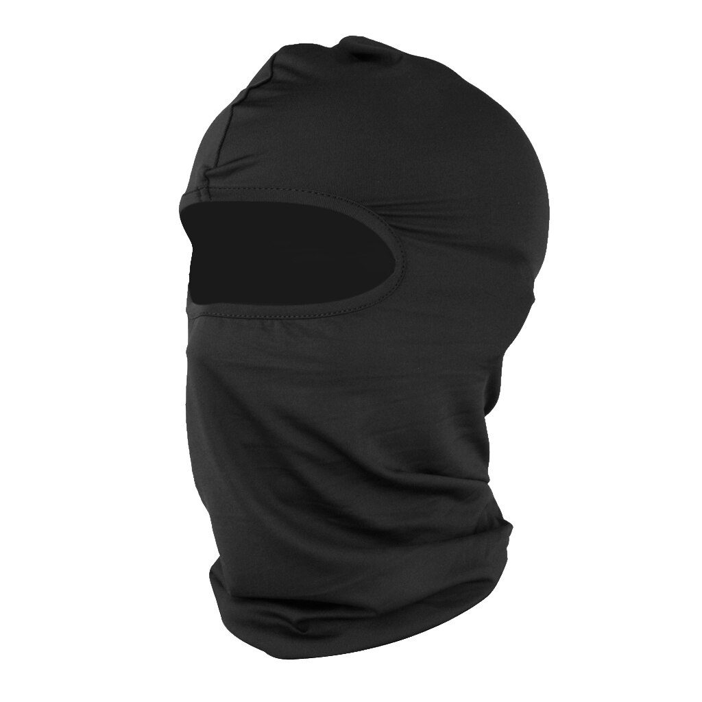 Motorfiets Bike Neck Protector Outdoor Bivakmuts Full Face: Black